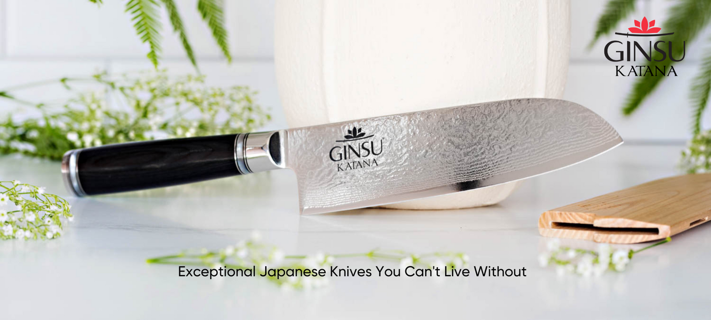 Japanese 440A Ginsu Katana 3 Piece Knife Set